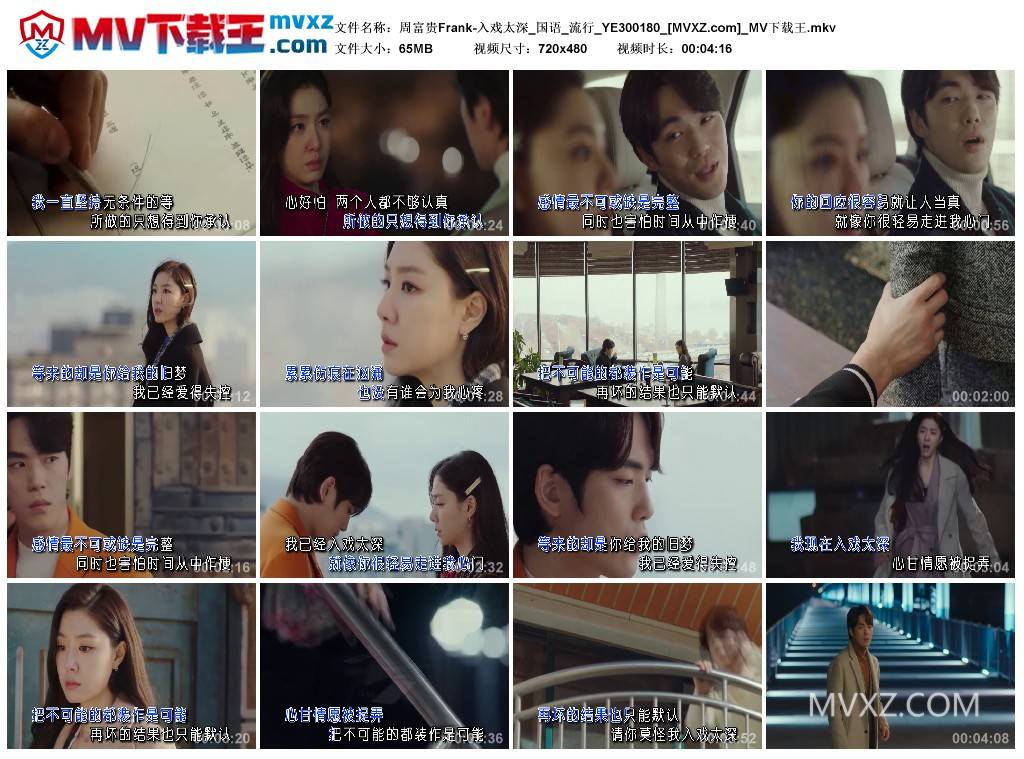 周富贵Frank-入戏太深_国语_流行_YE300180